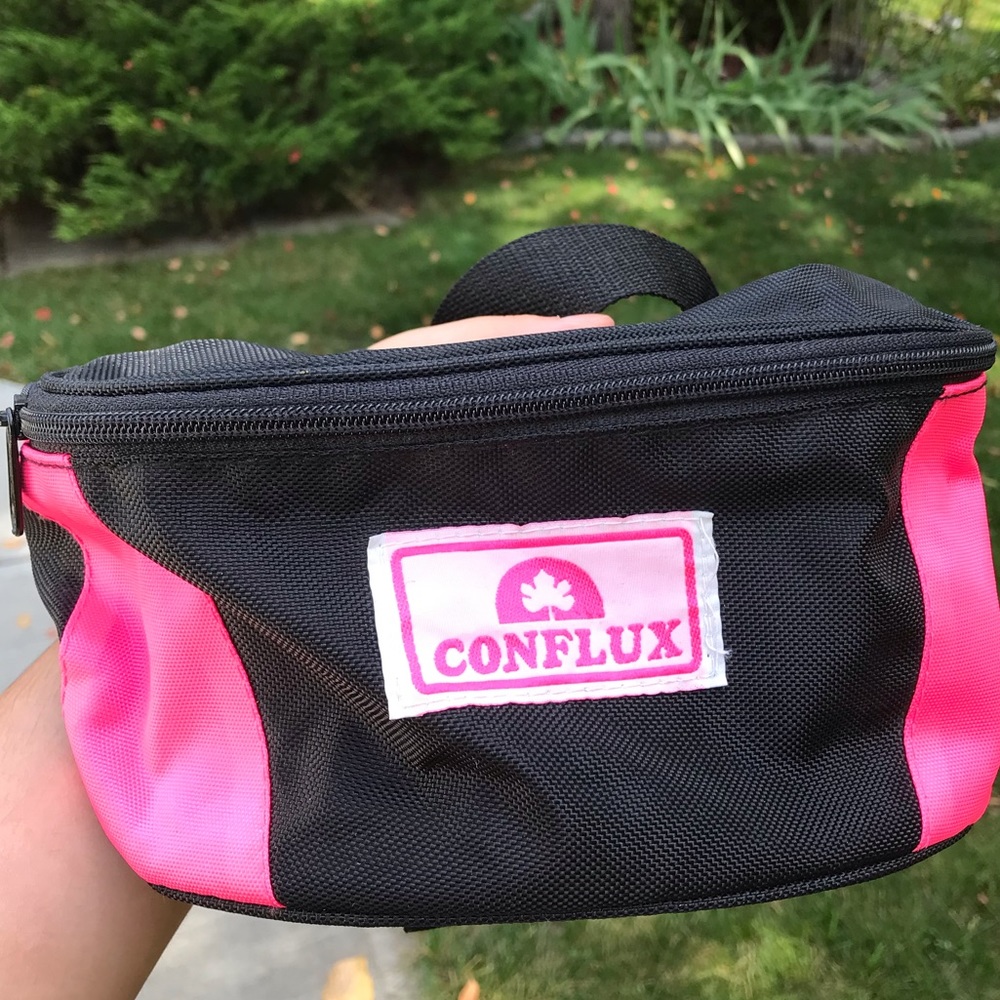 Vintage 80s / 90s Fanny pack or cross body neon - Picture 3 of 9